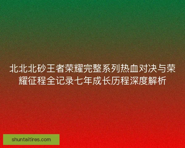 北北北砂王者荣耀完整系列热血对决与荣耀征程全记录七年成长历程深度解析